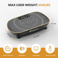 Tone & Refresh Easily | Compact 400LBS Vibration Plate Home Fitness Trainer