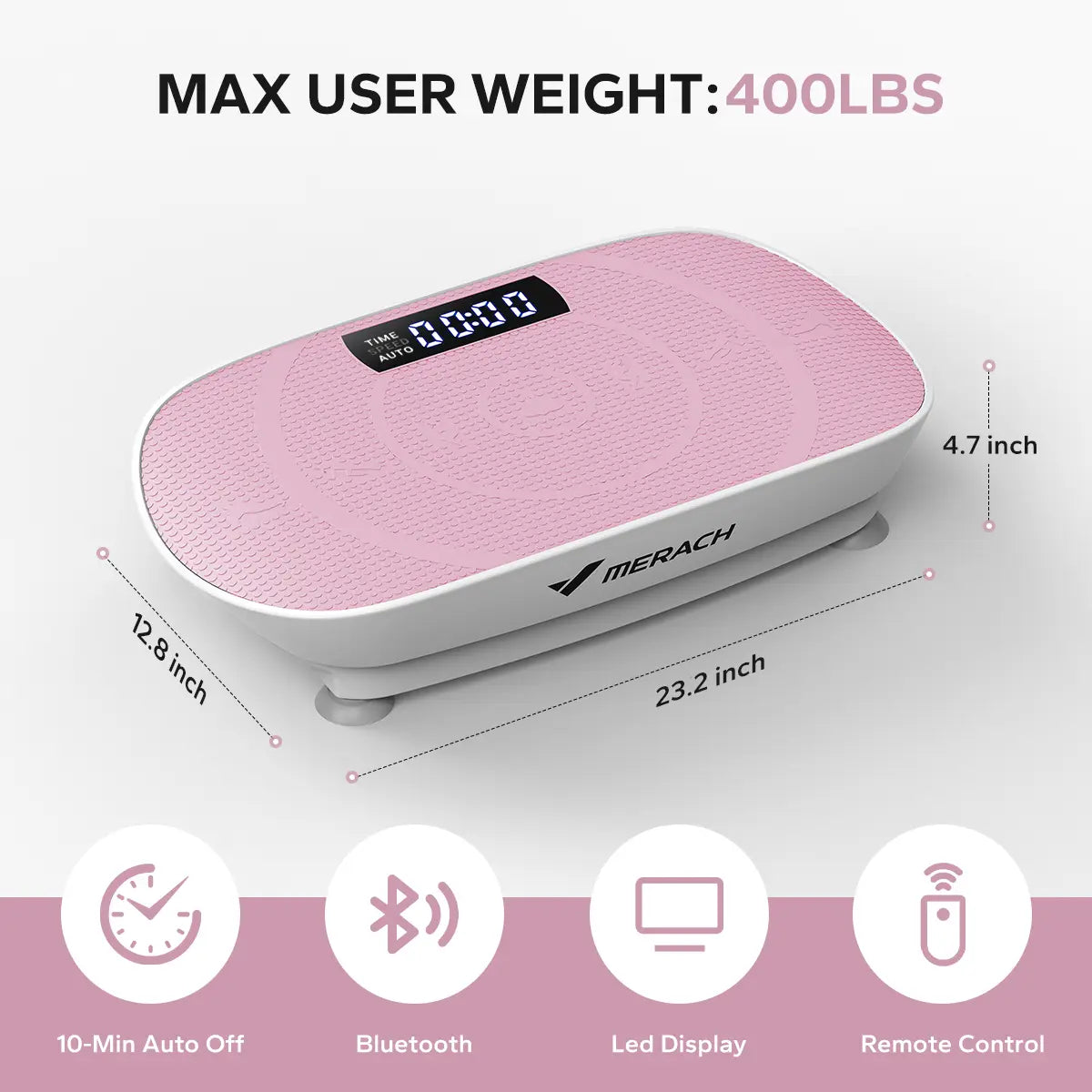 Summer Body Ready! 400LBS Vibration Plate with Lymphatic Drainage for Full Body Workout