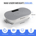 Summer Body Ready! 400LBS Vibration Plate with Lymphatic Drainage for Full Body Workout